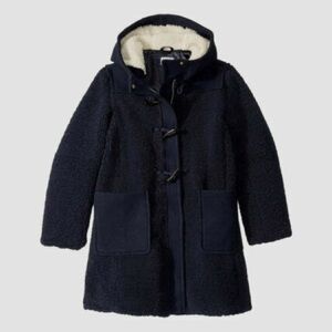 Crewcuts Navy Sherpa Toggle Parka size 8 NWT